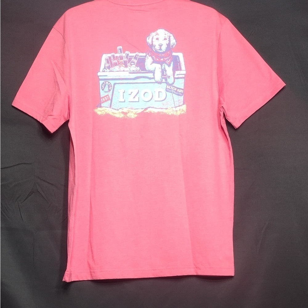 IZOD Men's Red Graphic T-Shirt size M brand new - Picture 2 of 9